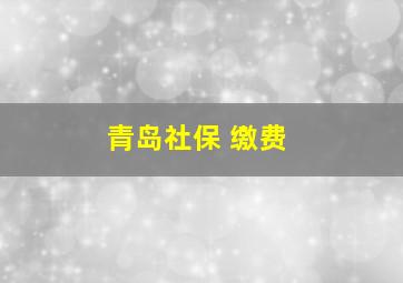 青岛社保 缴费